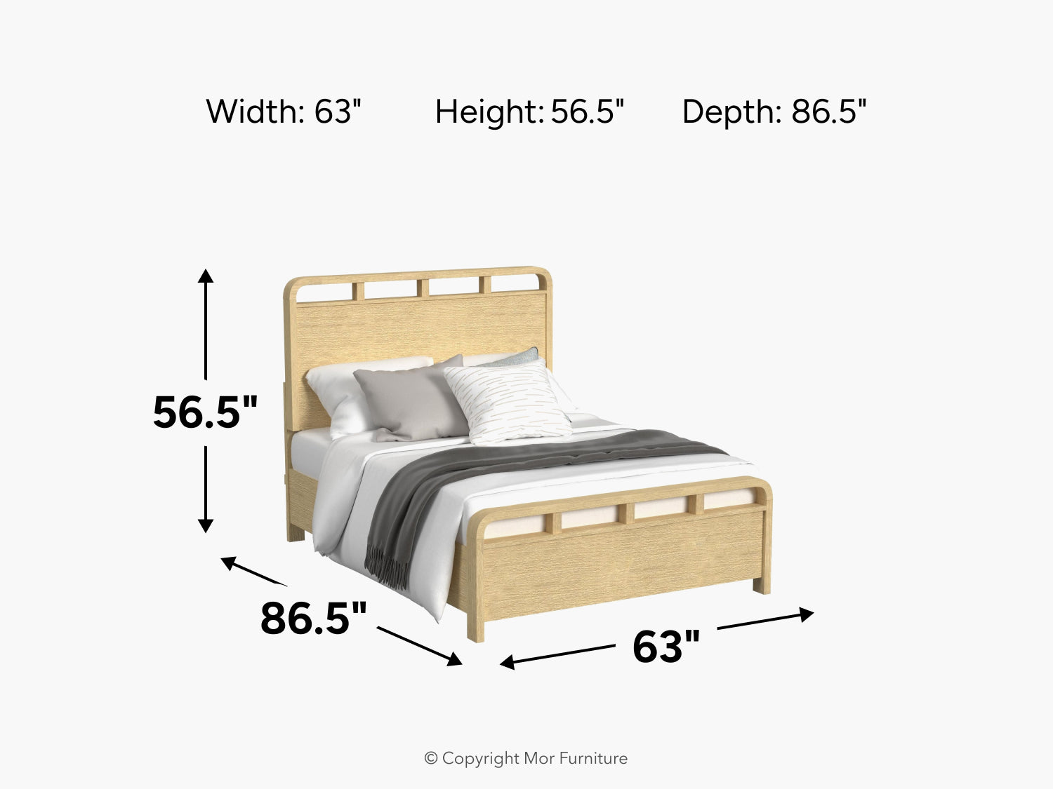EMBER0100:Emberly Panel Bed, 