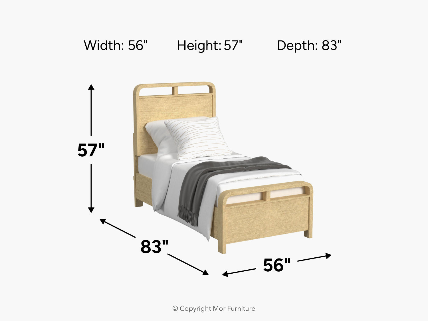 EMBER0114:Emberly Panel Bed, 