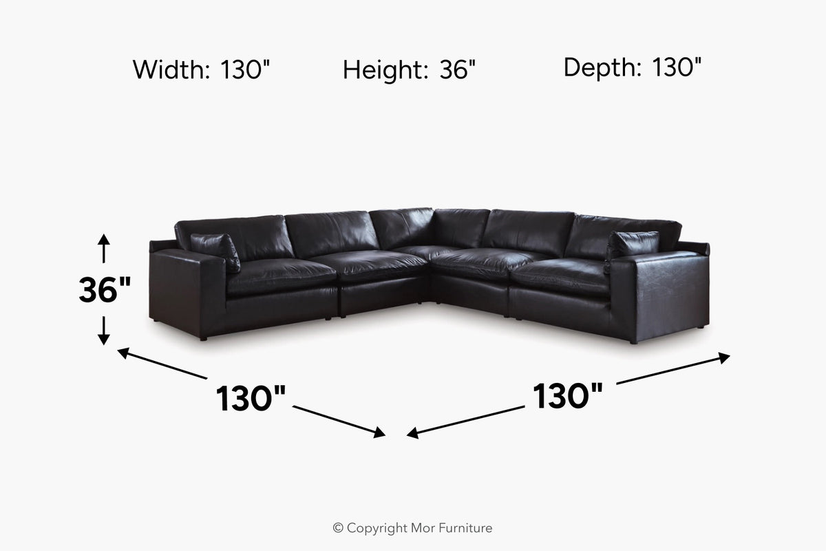 EMILY0004:Emillia 5 Piece Sectional,