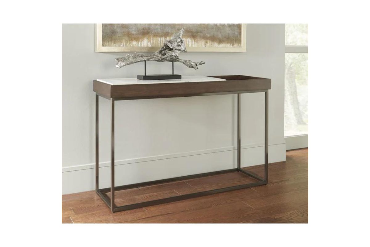 376011292:Ennis Sofa Table, Styled
