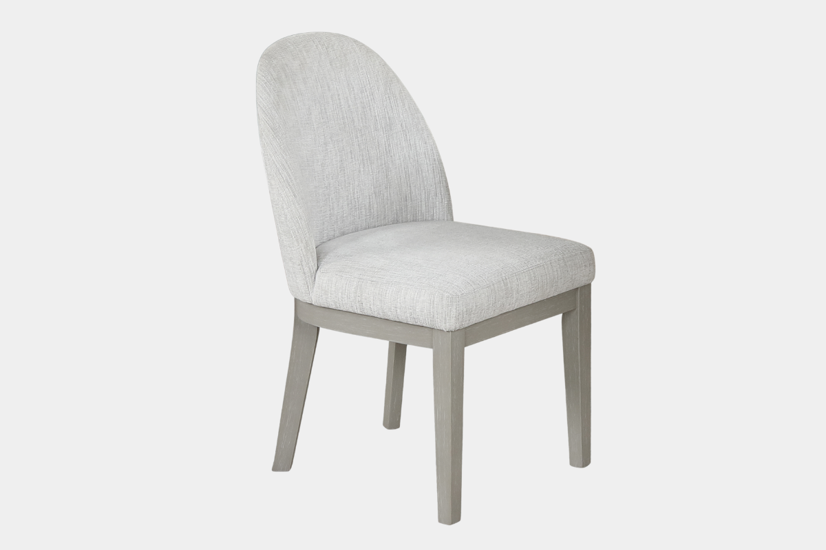 ESSENCE05:Essence Round Dining Table & 4 Chairs, SideAngled