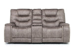 613334535:Estilo 2 Power Console Loveseat in Gray, Image 3