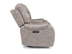 613334535:Estilo 2 Power Console Loveseat in Gray, Image 4