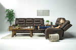 341837983:Estilo 2 Power Sofa & Console Loveseat in Brown, Image 1