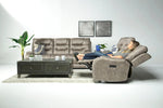613334535:Estilo 2 Power Console Loveseat in Gray, Image 6