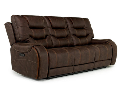 341837983:Estilo 2 Power Sofa & Console Loveseat in Brown, Image 2