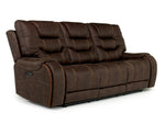 341837983:Estilo 2 Power Sofa & Console Loveseat in Brown, Image 2