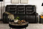 051711883:Estilo Gray Leather Sofa