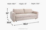 912142182:Everly Queen Sleeper Sofa,