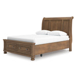 FEDDIN052:Feddinger Sleigh Bed With Stor, Angled