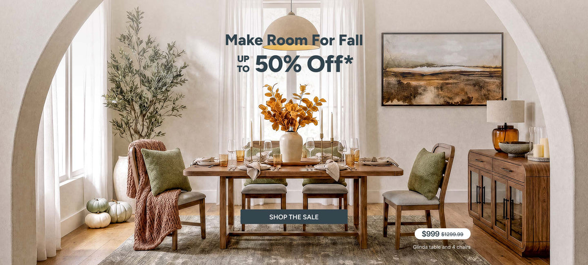 Fall savings banner desktop