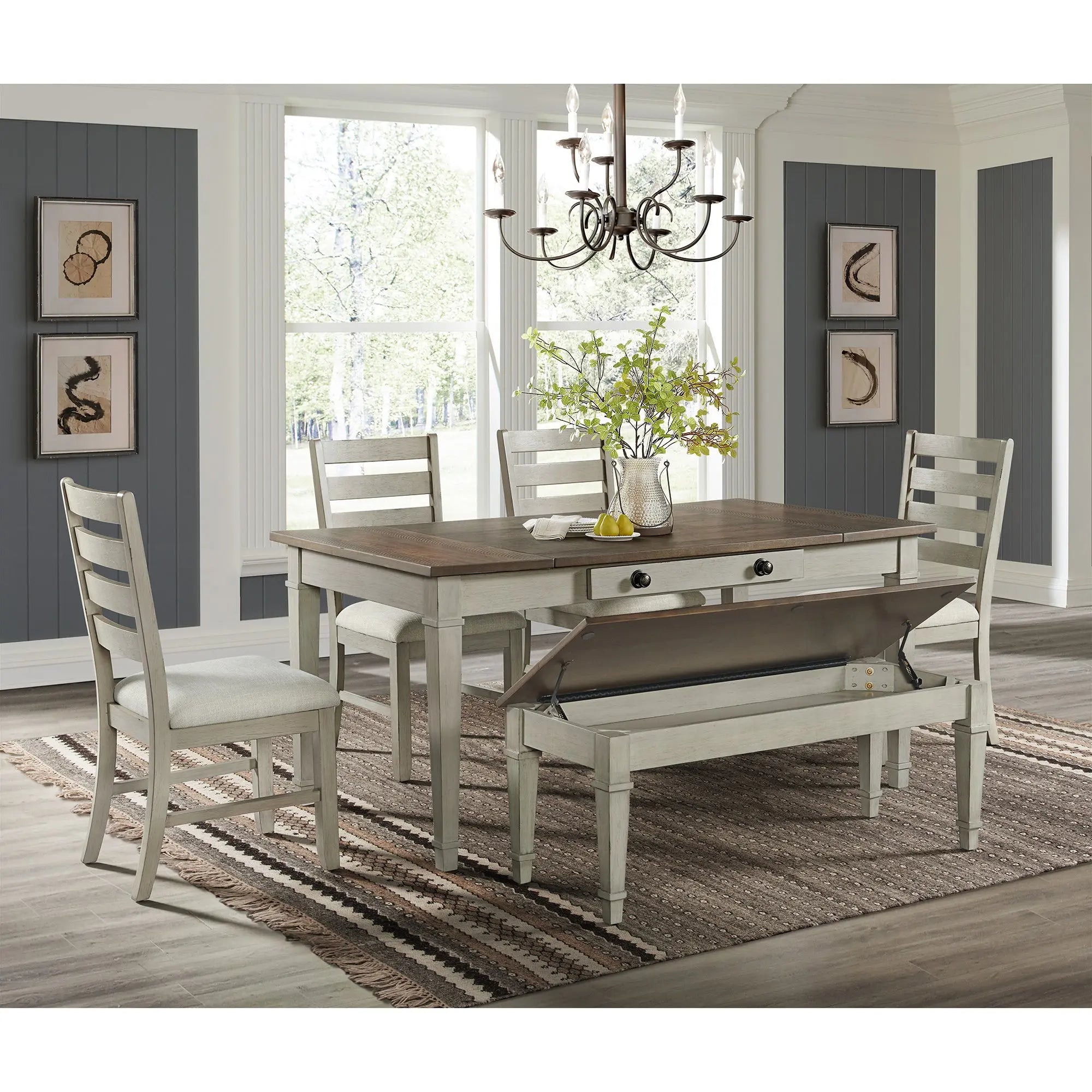 319145702:Farmington Dining Bench, Open