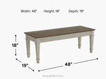 319145702:Farmington Dining Bench, 