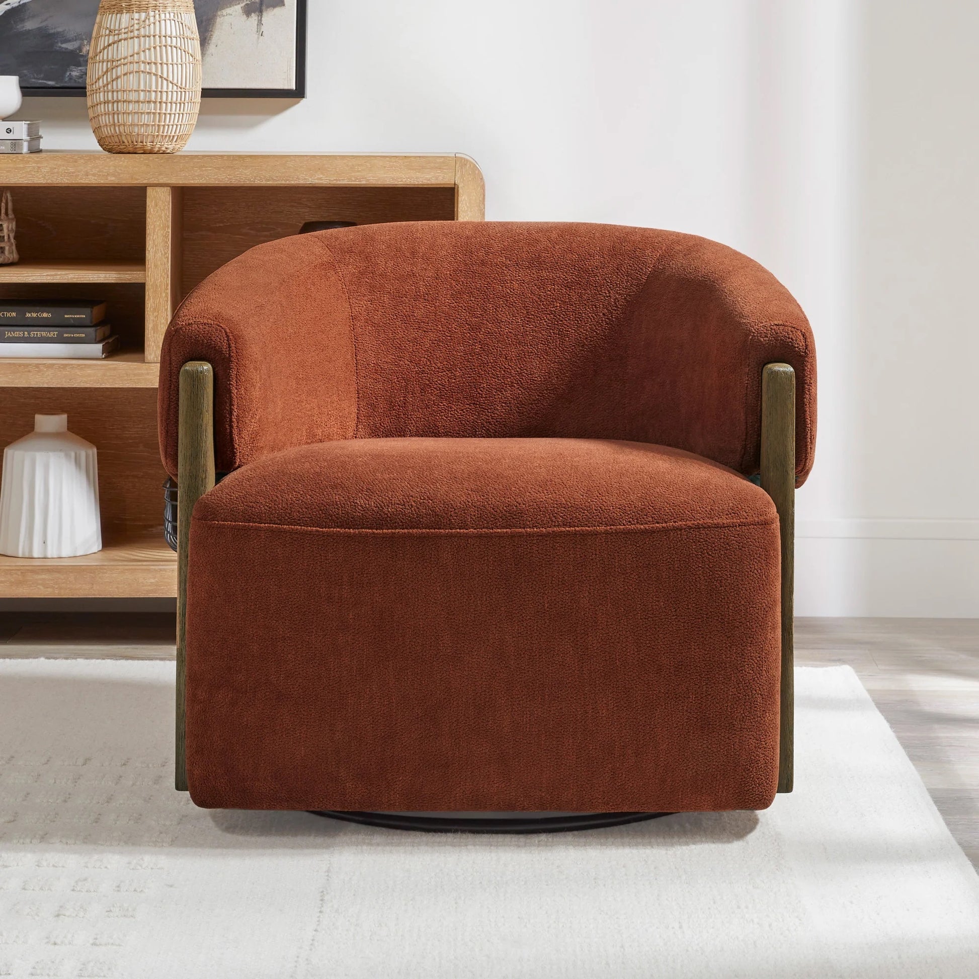 643869102:Finley Swivel Chair, StyledFront