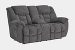 FORESIDE0:Foreside Reclining Sofa & Console Loveseat, SideAngled