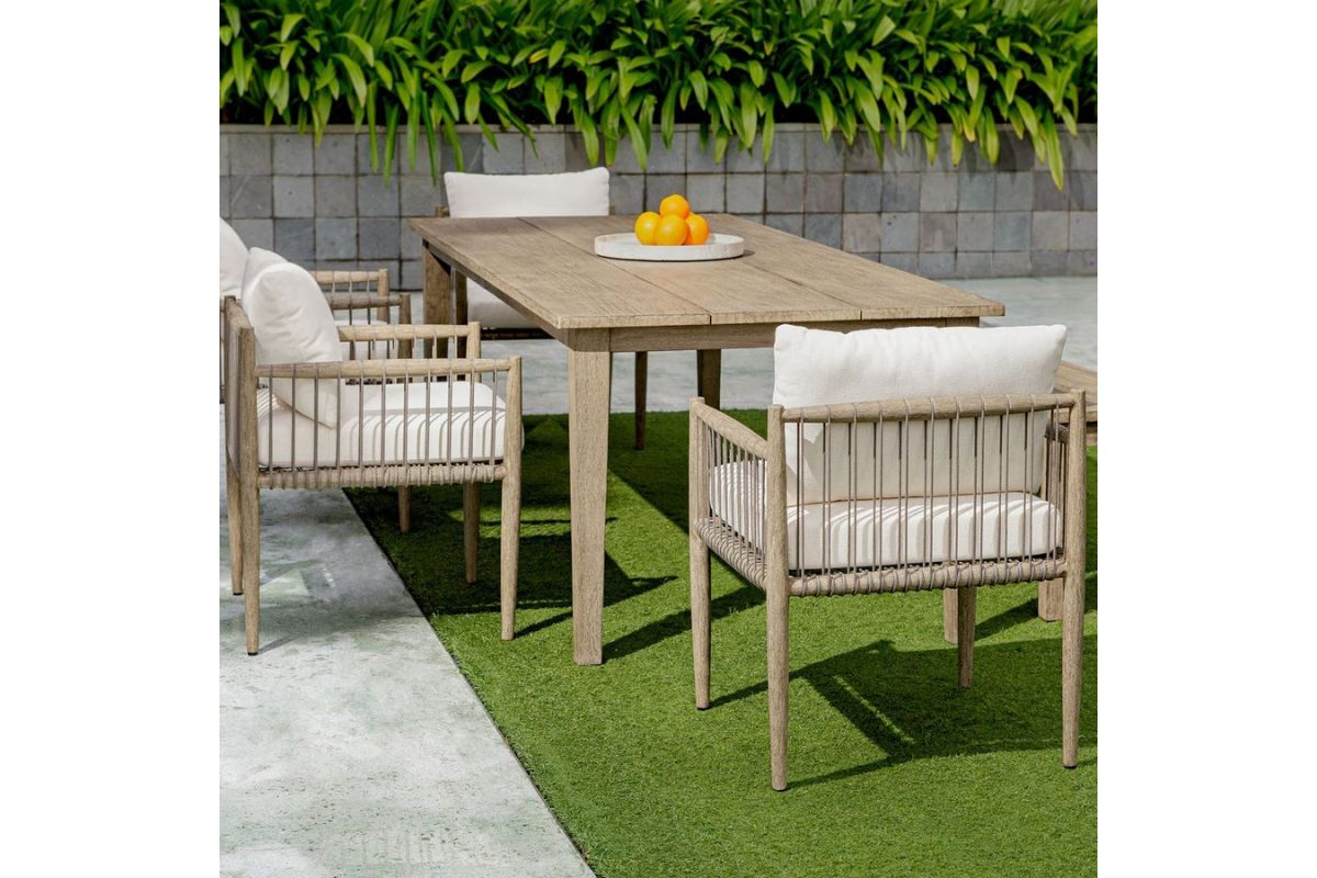 293964669:Forsyth Outdoor Dining Table, Styled