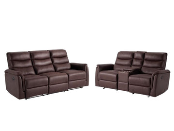 FORTE0000:Forte Reclining Sofa & Console, 