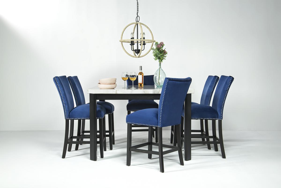 FRANWHTC1:Francisco Square Counter Height Dining Table in White, Image 4