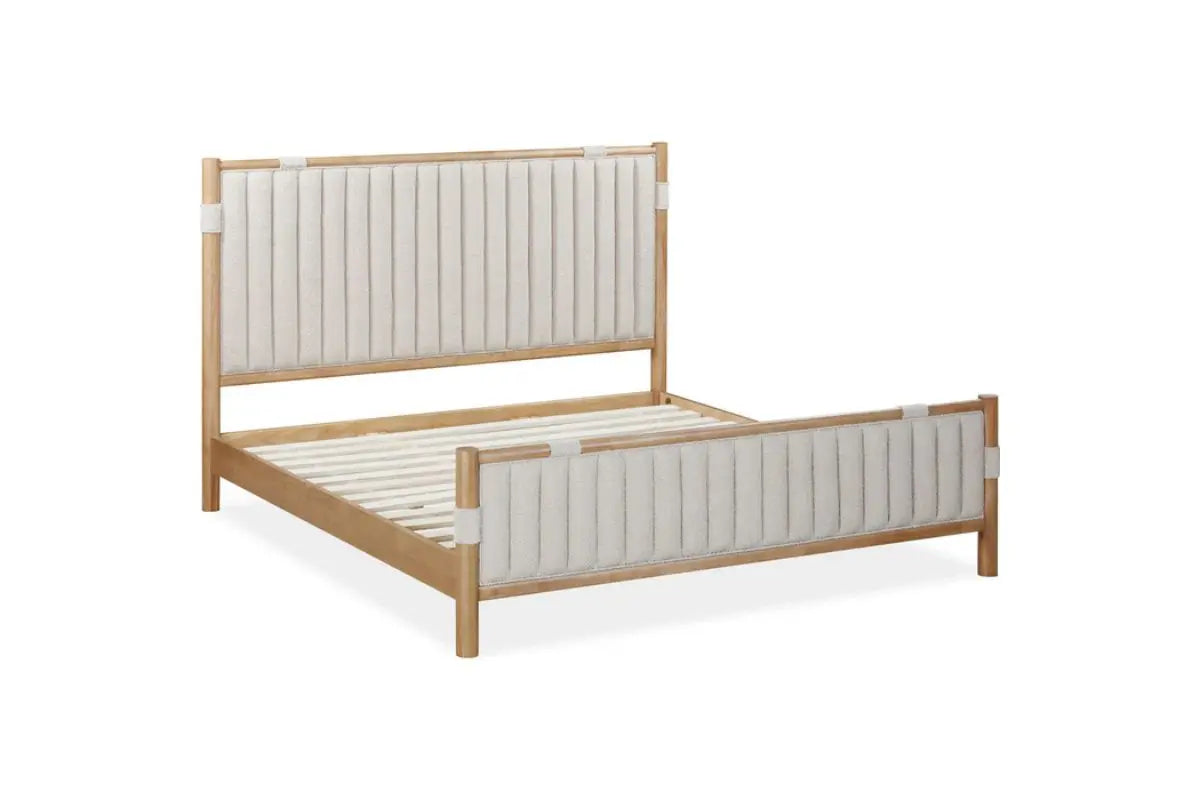 FURANO019:Furano Upholstered Panel Bed, Angle