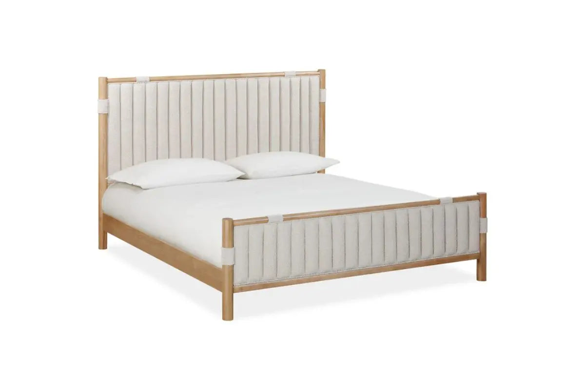 FURANO022:Furano Upholstered Panel Bed, Angle