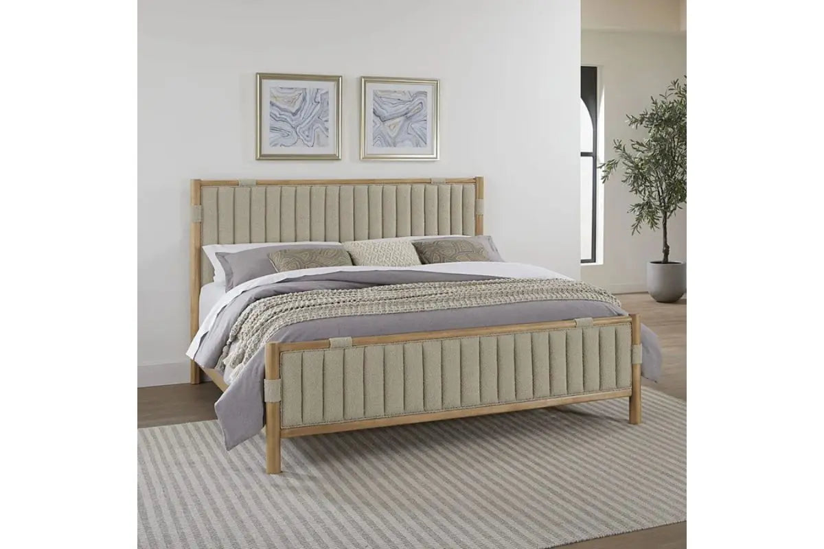 FURANO022:Furano Upholstered Panel Bed, Styled