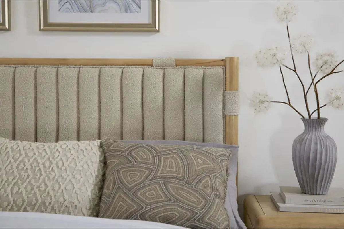 FURANO016:Furano Upholstered Panel Bed, Styled