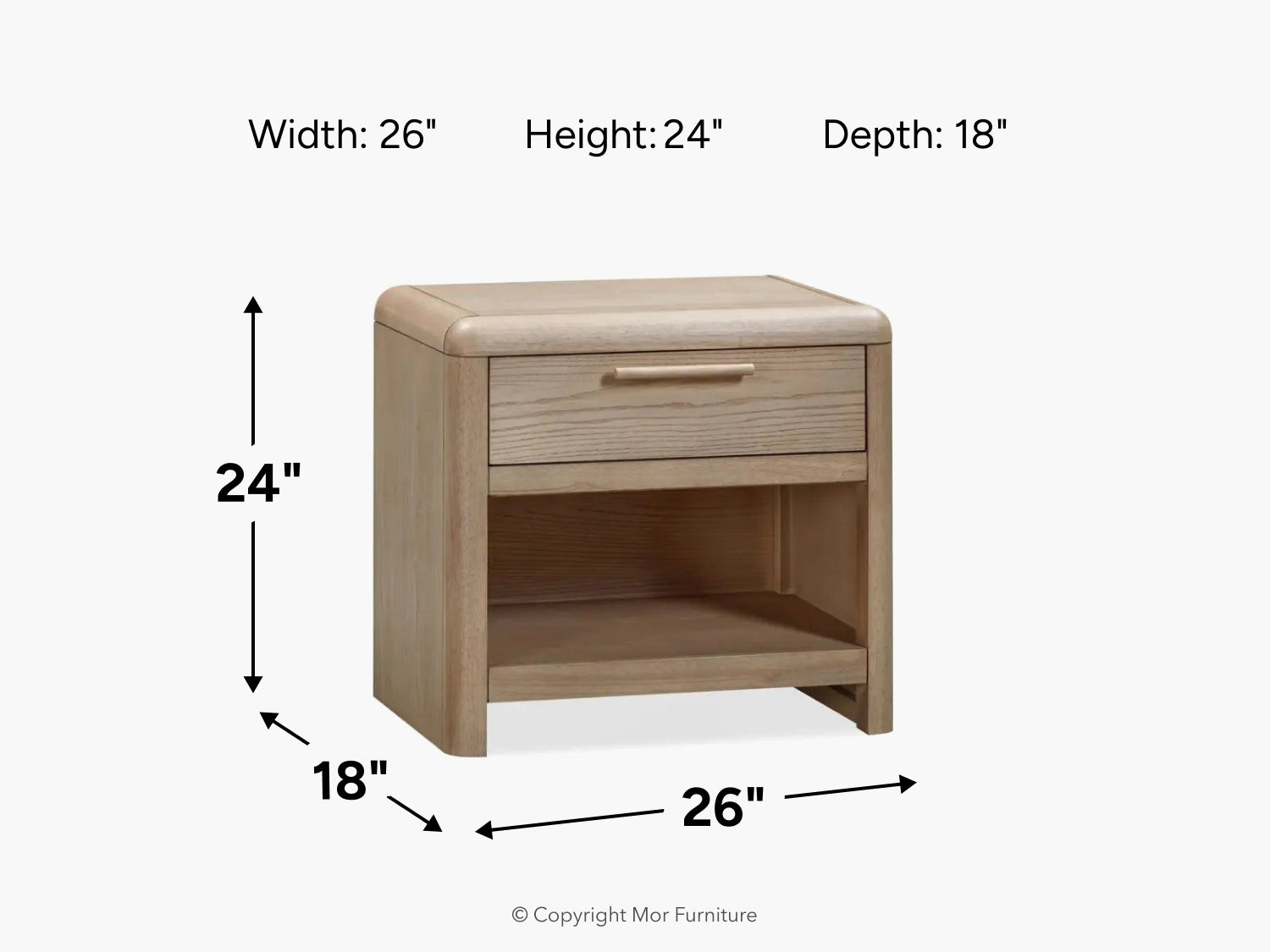 080962703:Furano Nightstand, 