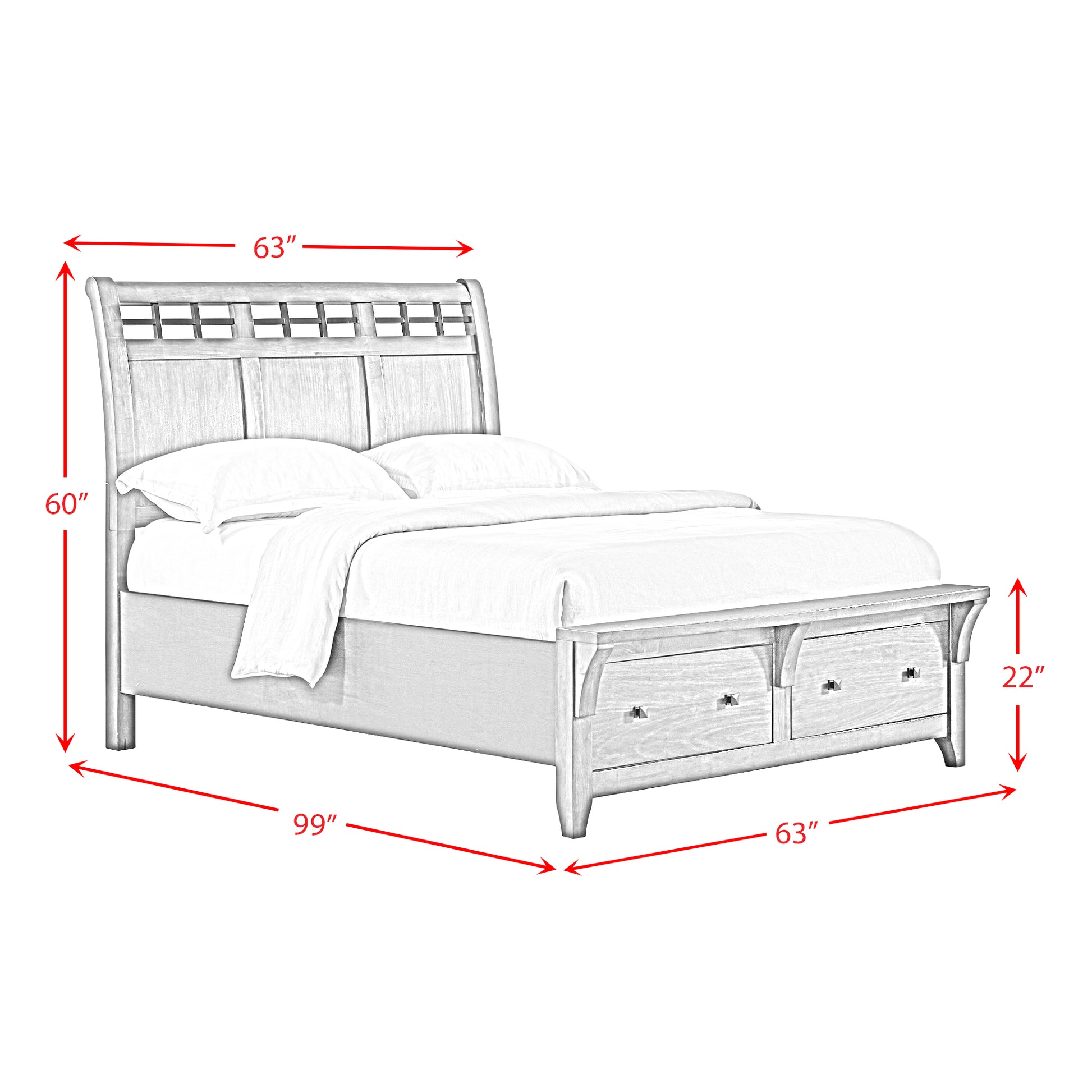 GAGE00000:Gage Storage Bed, 