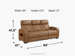 687554137:Gallington 2 Power Sofa, 