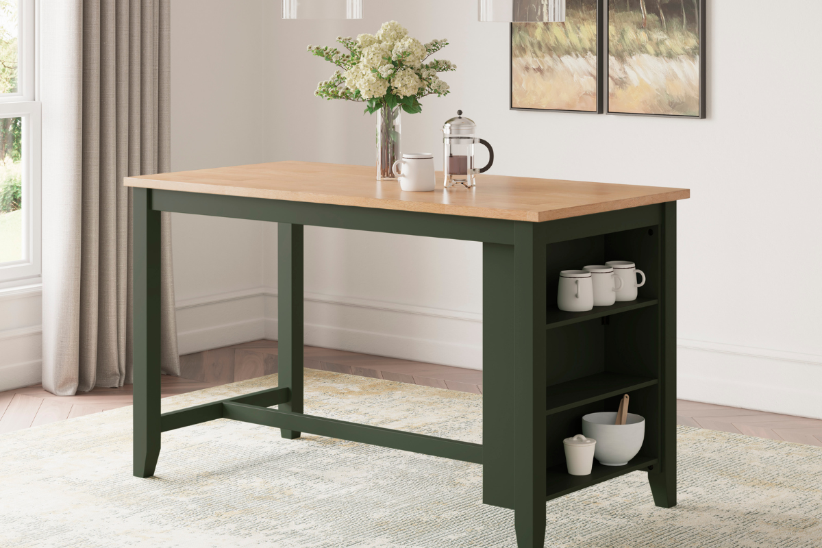 806006031:Gesthaven Counter Height Dining Table, Styled