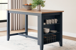 722904175:Gesthaven Counter Height Dining Table, Styled