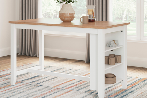 044312171:Gesthaven Counter Height Dining Table, Styled