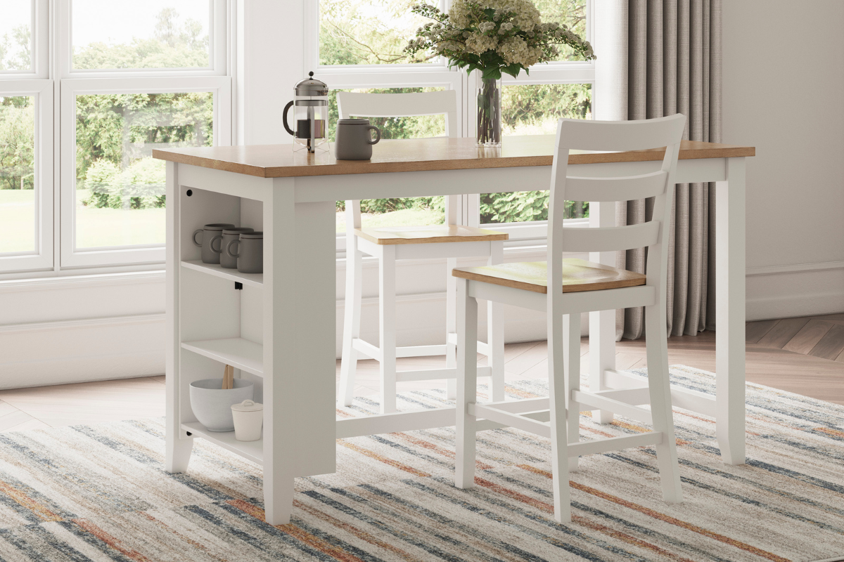 044312171:Gesthaven Counter Height Dining Table, Styled