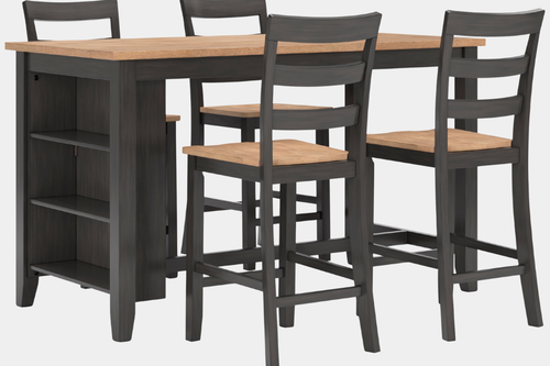 GESTHAV05:Gesthaven Counter Height Dining Table & 4 Stools, 