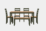 122879563:Gesthaven Dining Table & 4 Chairs & Bench, Side
