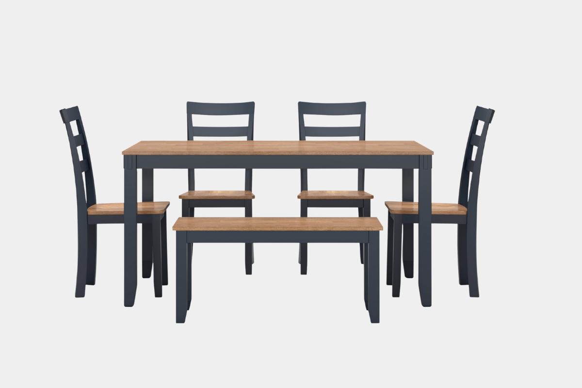 101789871:Gesthaven Dining Table & 4 Chairs & Bench, Side