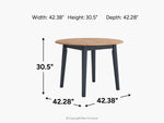 380879561:Gesthaven Round Dining Table, 