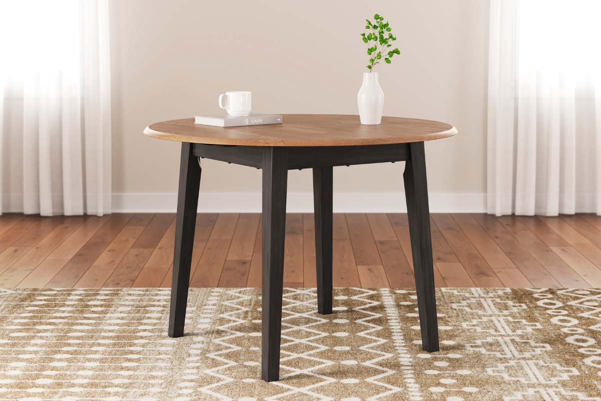 968436019:Gesthaven Round Dining Table, Styled