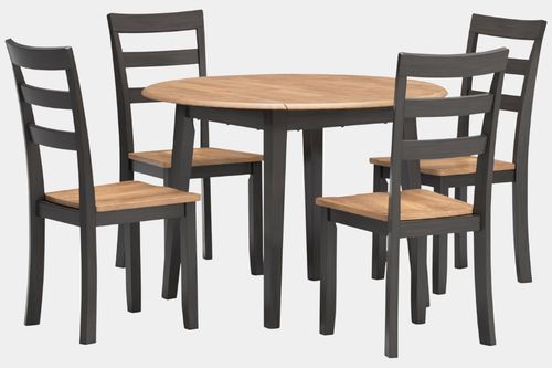 GESTHAV00:Gesthaven Round Dining Table & 4 Chairs, 