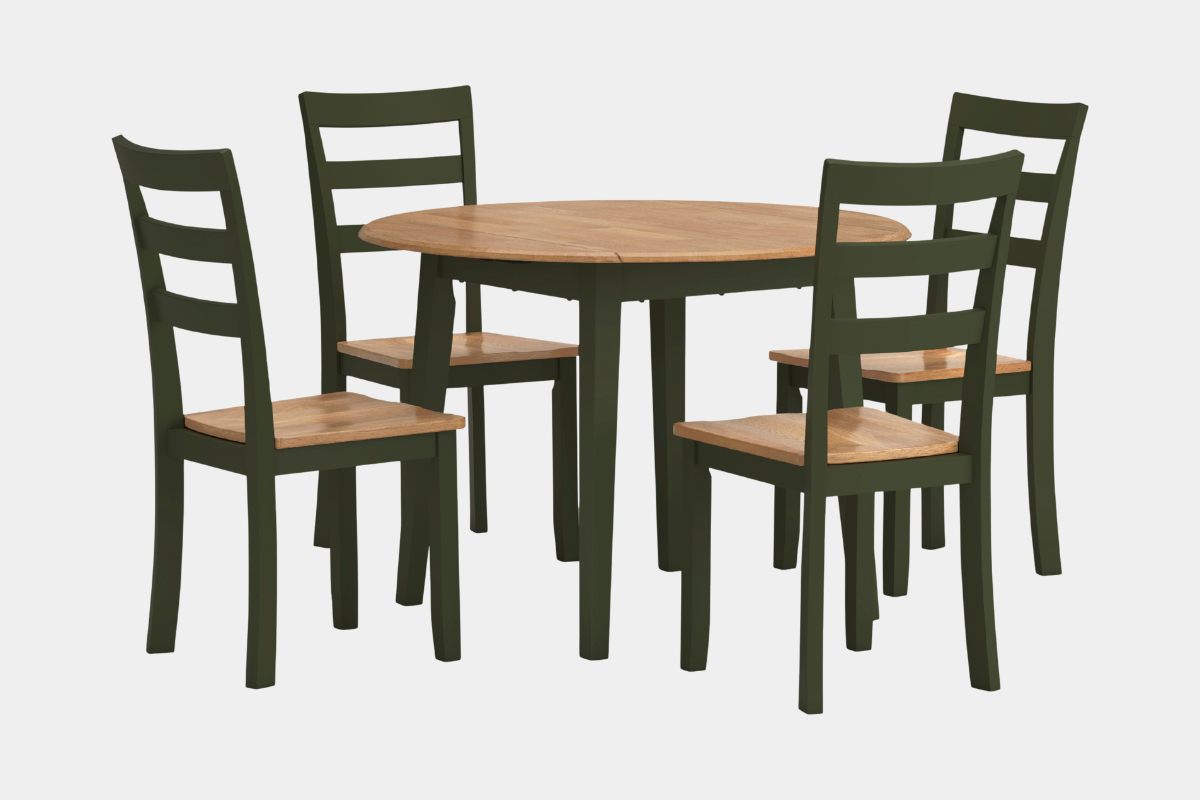 GESTHAV30:Gesthaven Round Dining Table & 4 Chairs, 