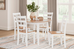 GESTHAV10:Gesthaven Round Dining Table & 4 Chairs, Styled