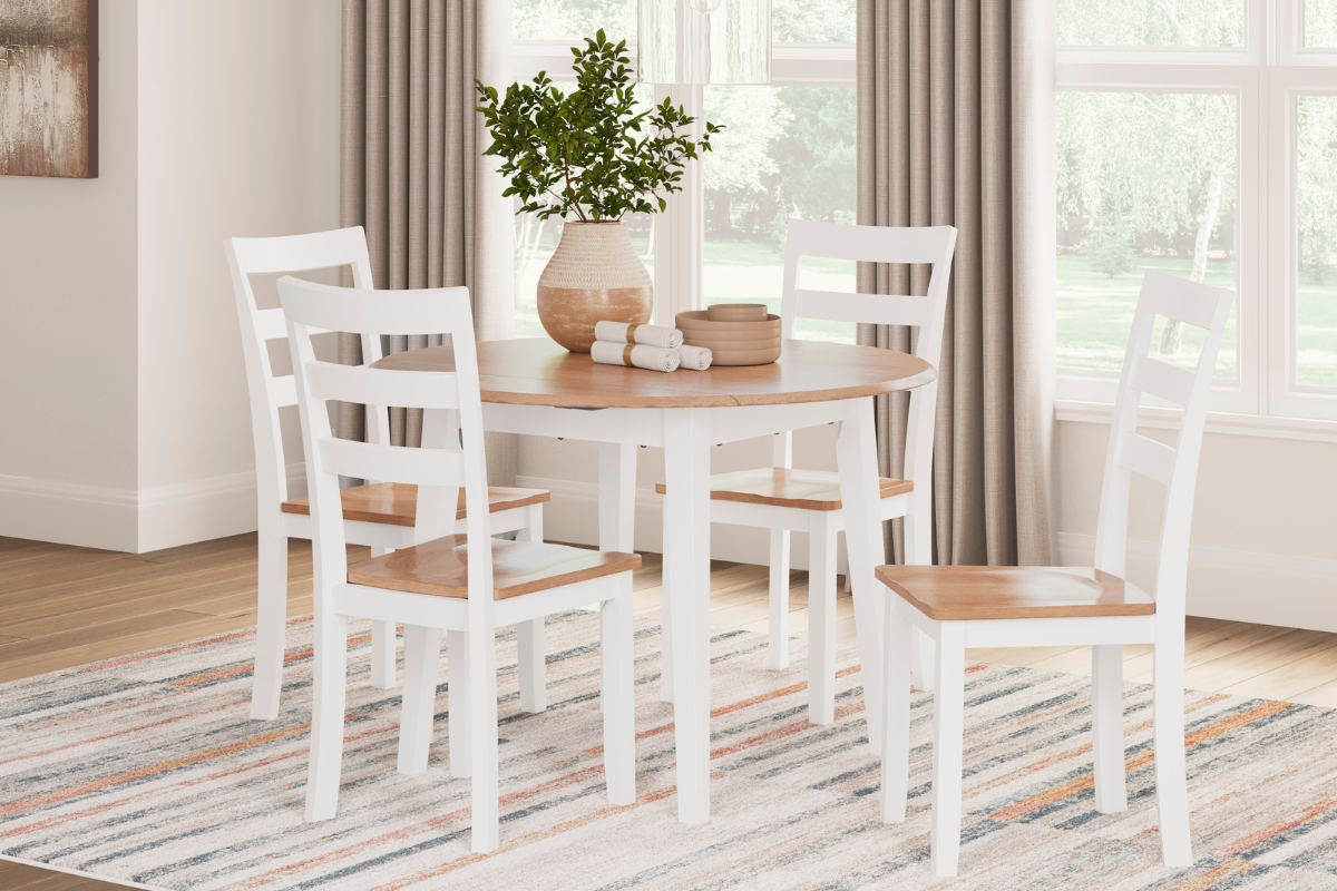 GESTHAV10:Gesthaven Round Dining Table & 4 Chairs, Styled