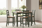 255504490:Gesthaven Square Counter Height Dining Table & 4 Stools, Styled