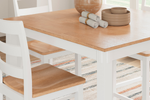 636896790:Gesthaven Square Counter Height Dining Table & 4 Stools, 
