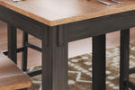 234664165:Gesthaven Square Counter Height Dining Table & 4 Stools, 