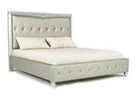534170308:Glendale Panel Bed in Platinum, California King, Image 1