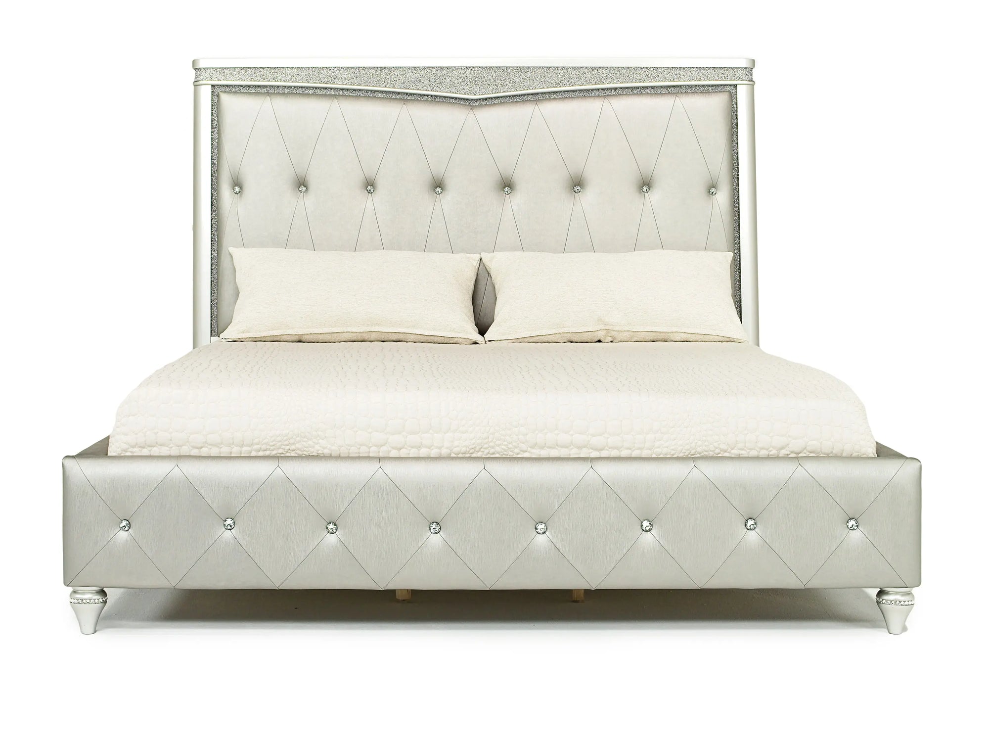 923328522:Glendale Panel Bed in Platinum, Eastern King, Image 2