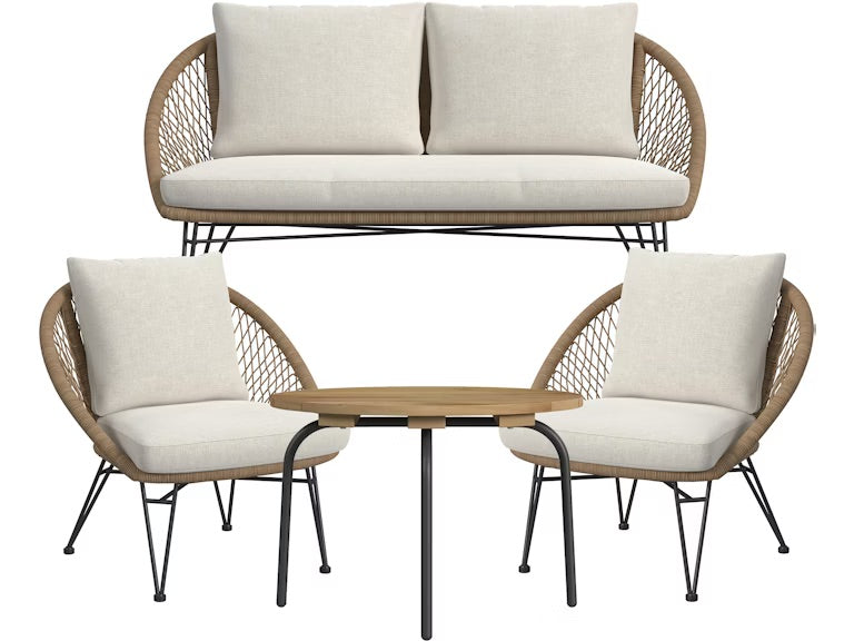 613977237:Graceotd Outdoor 4 Piece Patio, 