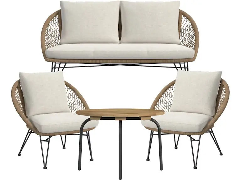 613977237:Graceotd Outdoor 4 Piece Patio, 