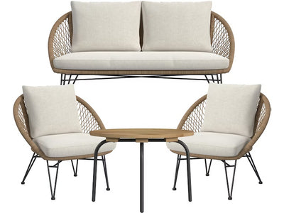 613977237:Graceotd Outdoor 4 Piece Patio, 